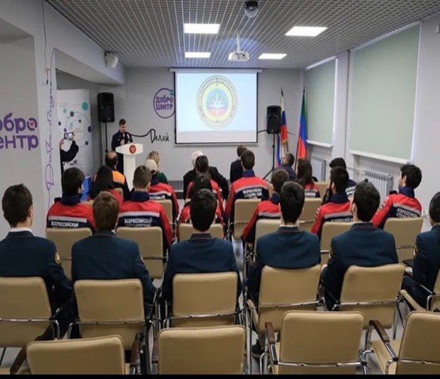 Награждение юного спасателя