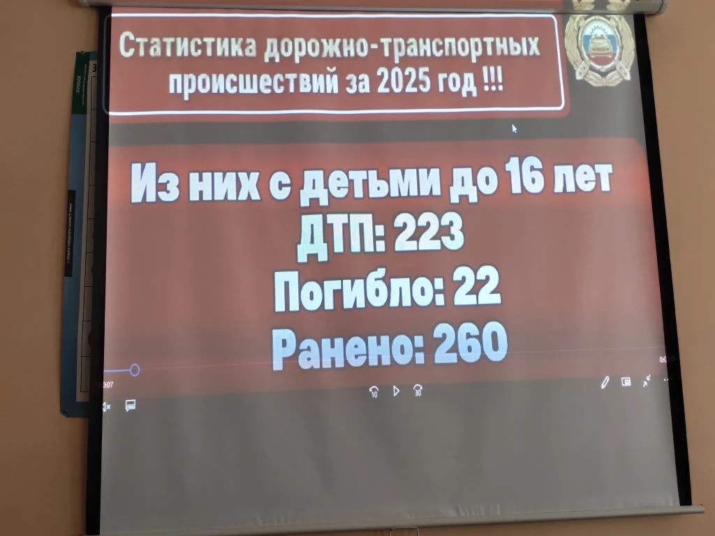 Профилактическая беседа инспектора по пропаганде БДД ОГИБДД по РД со студентами